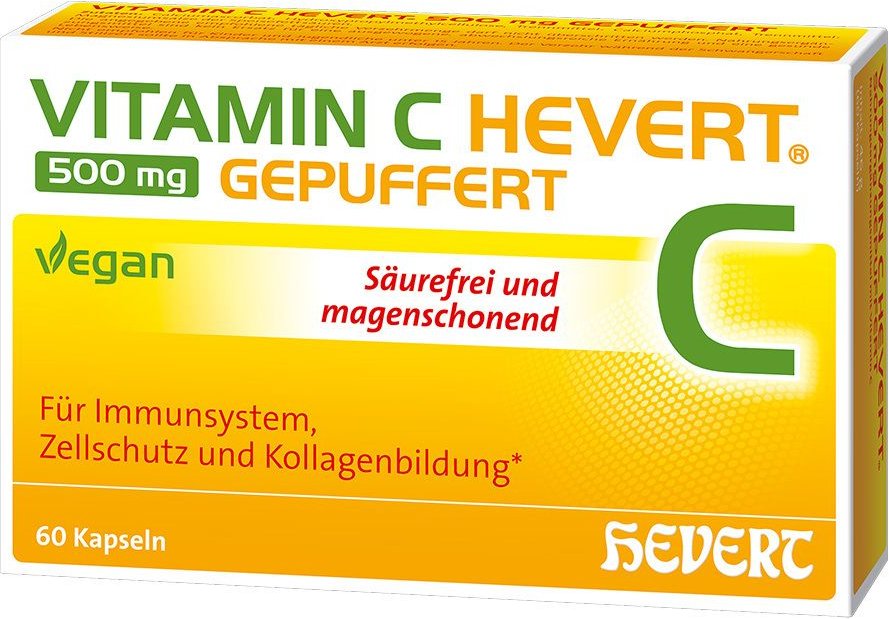 Vitamin C Hevert 500 mg gepuffert Kapseln