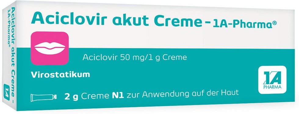 Aciclovir akut Creme-1A Pharma 2 g Creme