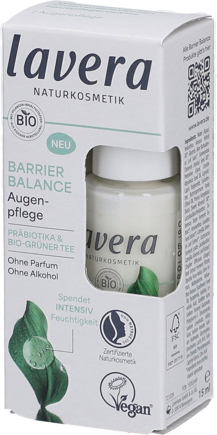 Lavera Barrier Balance Augenpflege Creme DE 15 ml Augencreme
