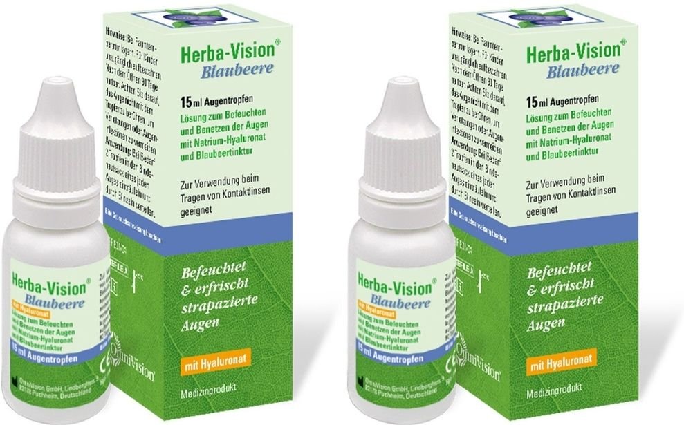 Herba-Vision Blaubeere Augentropfen 2x 2x15 ml
