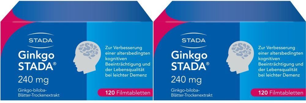 Ginkgo Stada 240 mg Filmtabletten Doppelpack 2x120 St