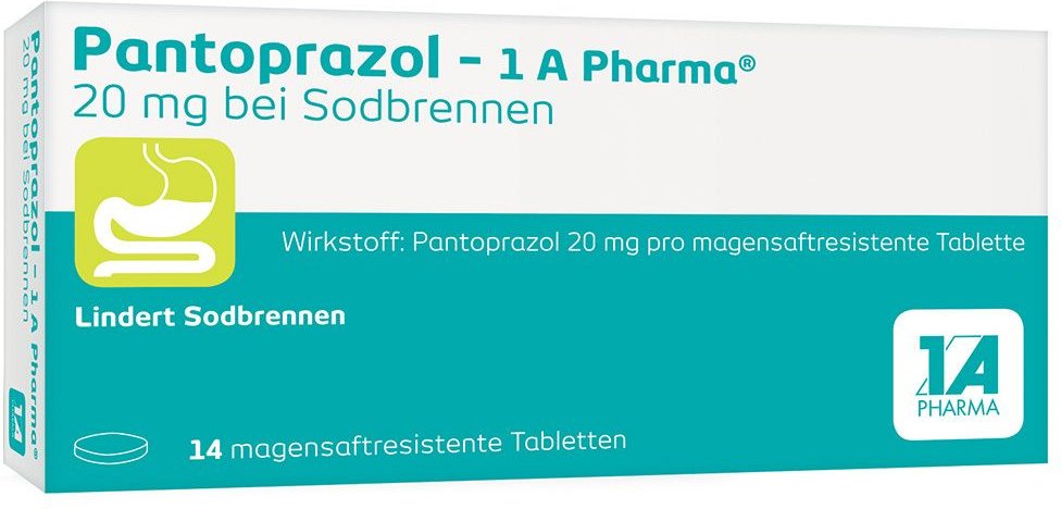 Pantoprazol – 1 A Pharma 20 mg Zur Behandlung von Sodbrennen