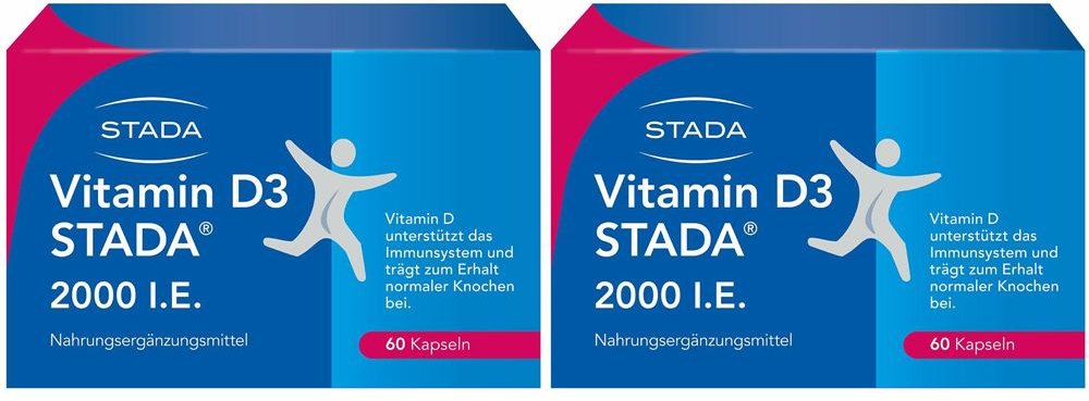 Thumbnail - Vitamin D3 Stada 2000 I.e. Doppelpack 2x60 St Kapseln