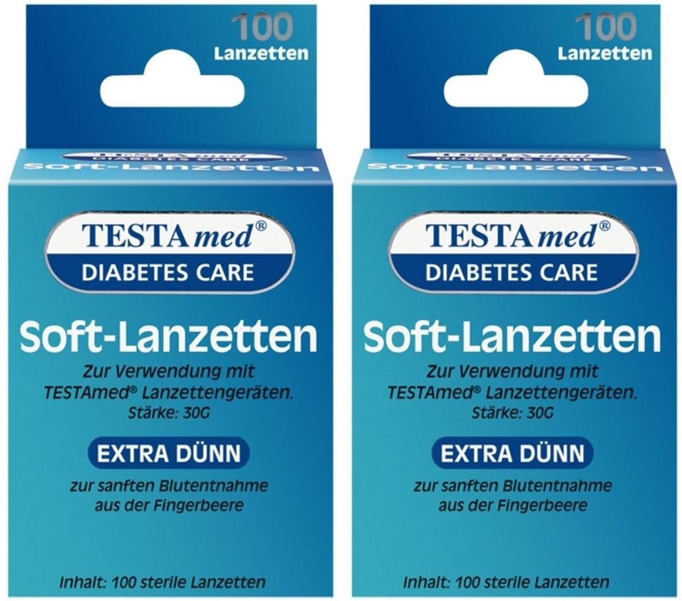 Testamed Soft-Lanzetten 2x 2x100 St Lanzetten