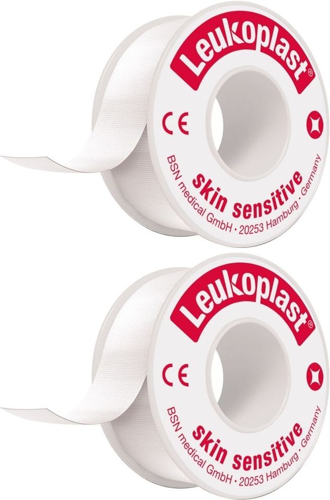 Leukoplast Skin Sensitive 1,25 cmx2,6 m m.Schutzr. 2x 2x1 St Pflaster