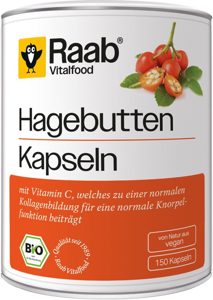 Raab Vitalfood Hagebutte Bio Kapseln 150 St