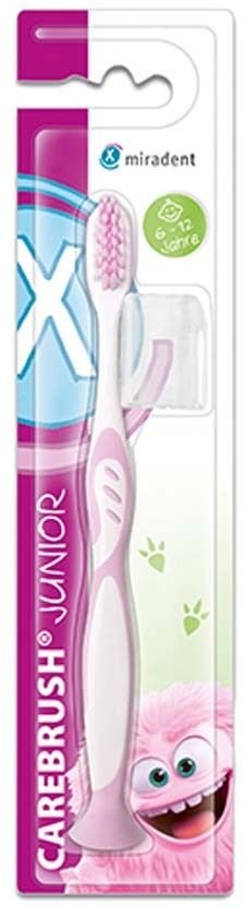Miradent Carebrush Junior Zahnbürste 6-12 J.pink 1 St