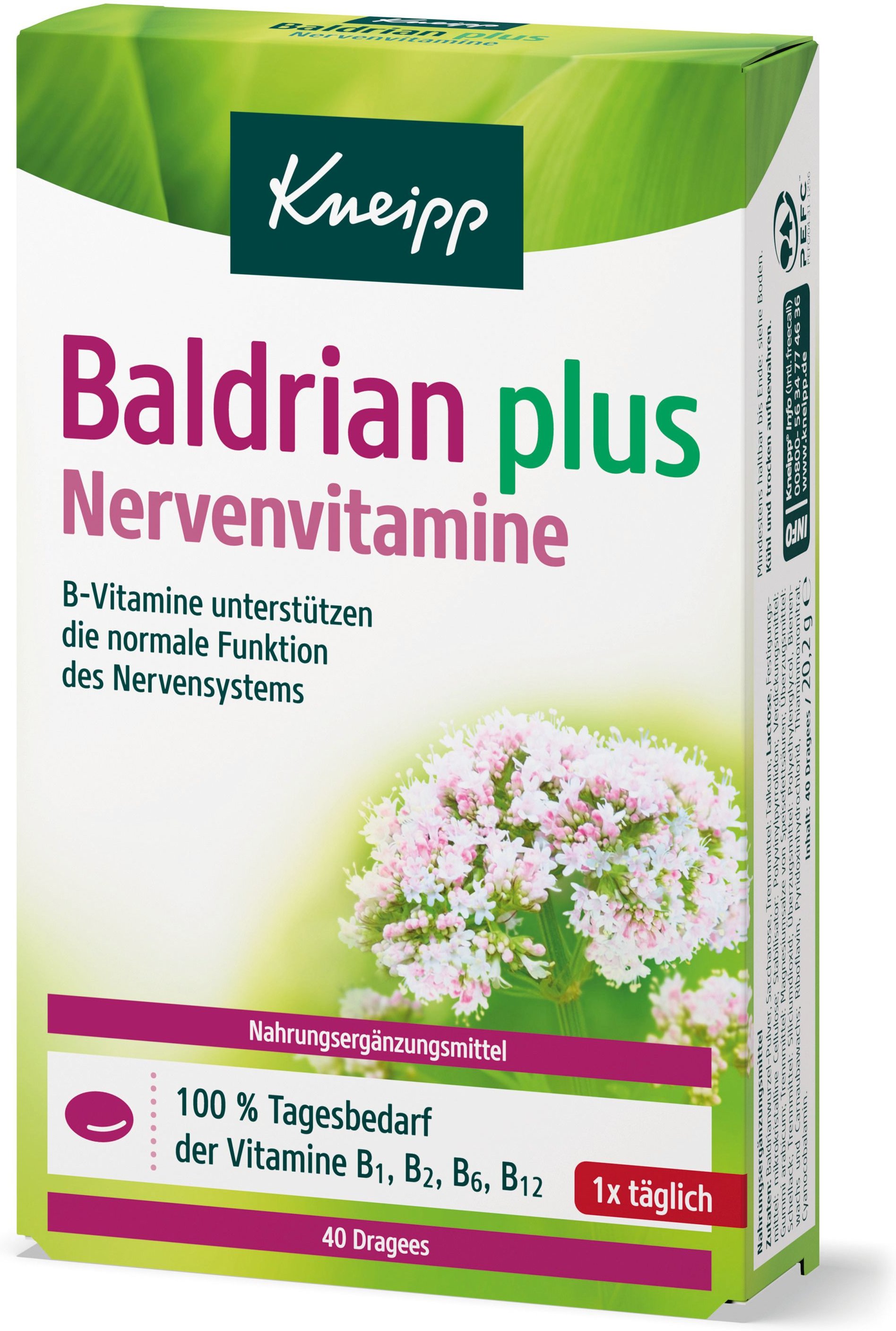 Thumbnail - Kneipp Baldrian plus Nervenvitamine Dragees
