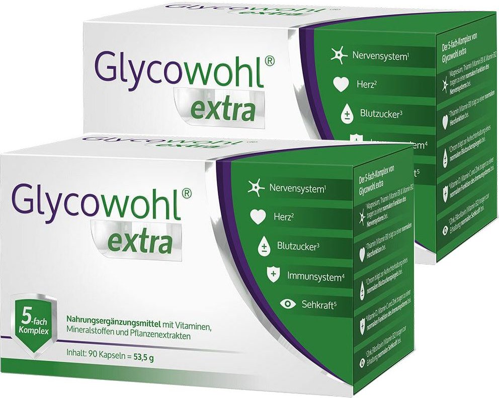 2x Glycowohl extra 2x90 St Kapseln