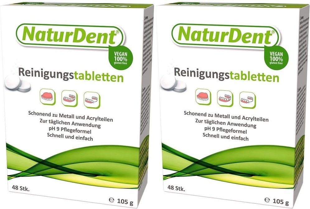 Naturdent Reinigungstabl x2 2x48 St Tabletten