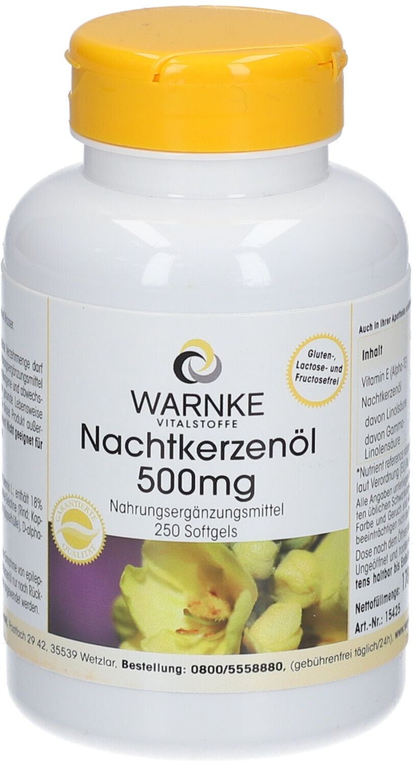 Nachtkerzenöl 500 mg Kapseln 250 St