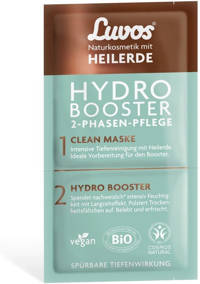 Luvos Heilerde Hydro Booster&Clean Maske 2+7,5ml 1 St Gesichtsmaske