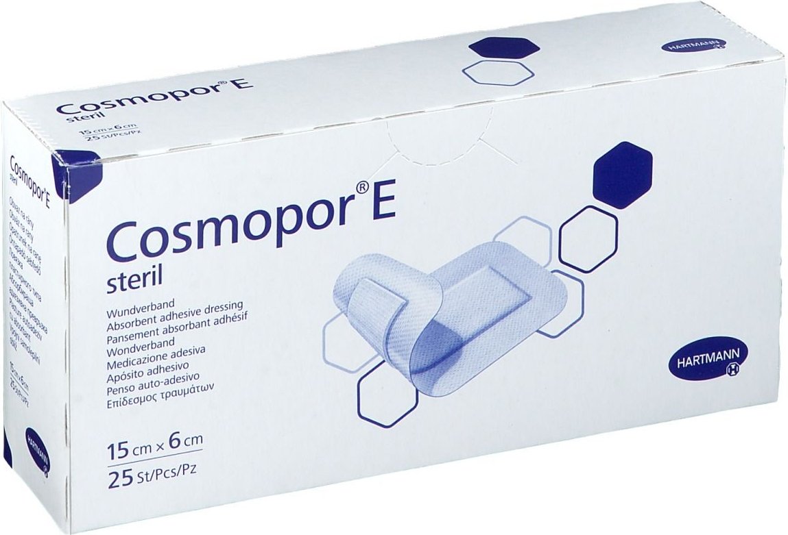 Hartmann Cosmopor E Steriel Verband 15 x 6cm 900872 ok Nlfr 25 St Pflaster