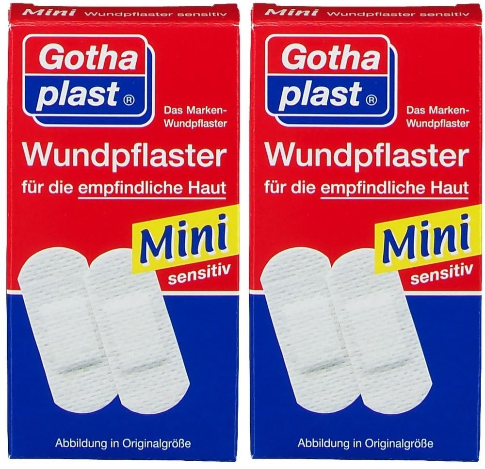 Gothaplast Wundpfl.Mini sensitiv 1,7x4 cm 2x 2x20 St Pflaster