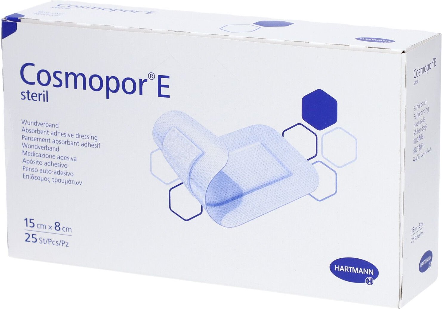 Cosmopor E Schnellverband 15cmx8cm steril 25 Stk St Bandage(s)
