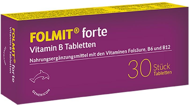 Thumbnail - Folmit Vit-B-Tabl. Fort 30 St Tabletten