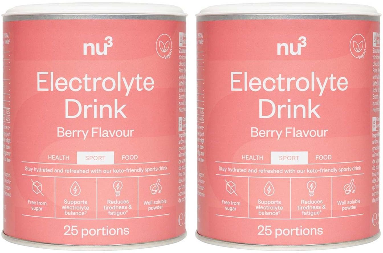 nu3 Elektrolyte Drink Berry Doppelpack 2x250 g Pulver