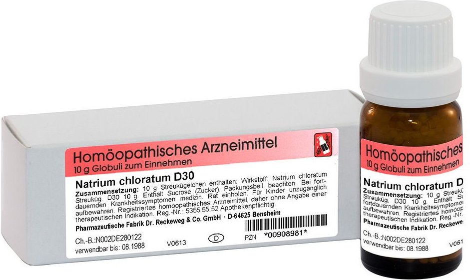 Natrium chloratum D 30 Globuli