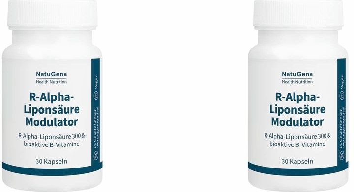 R-Alpha-Liponsäure 300+B12+Folsäure+Biotin Kapseln 2x 2x30 St