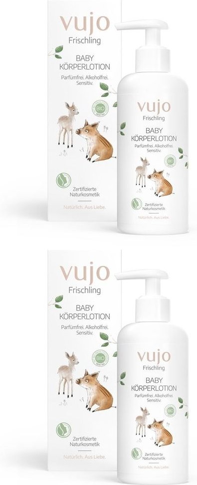 2x Vujo Frischling Baby Körperlotion 2x200 ml Lotion