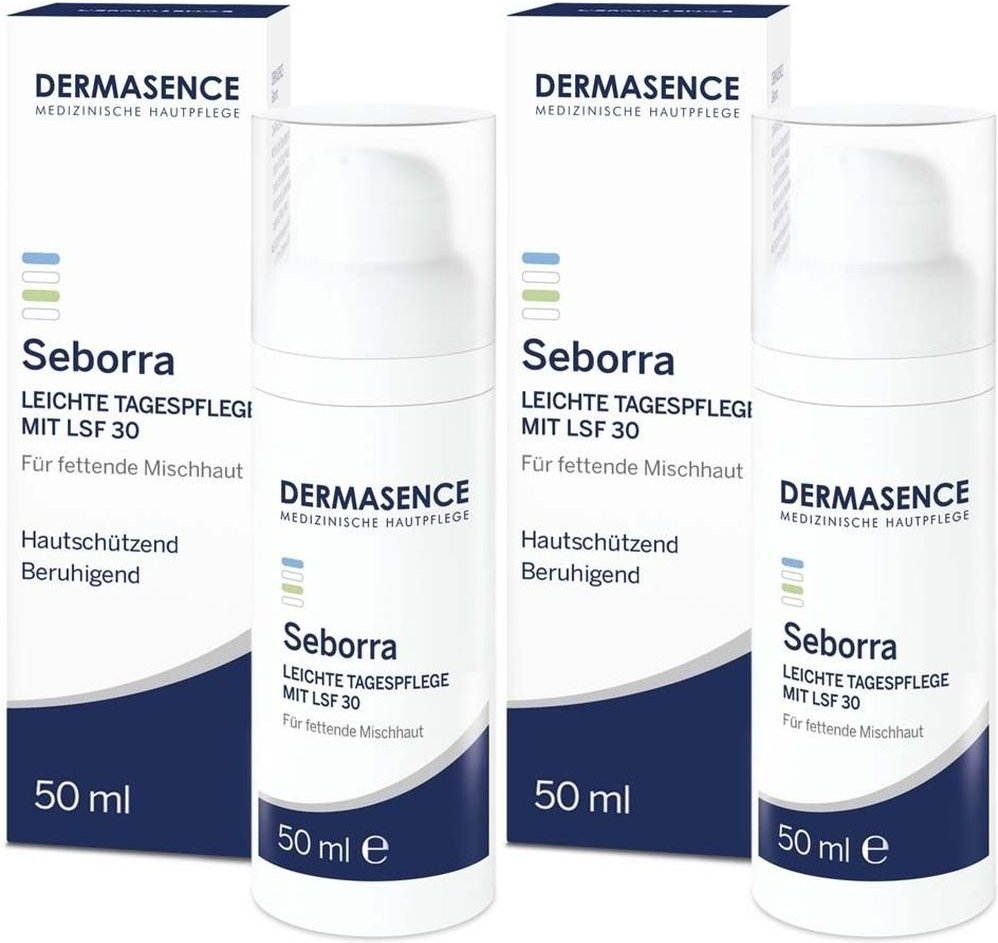 Dermasence Seborra leichte Tagespflege mit LSF 30 2x 2x50 ml Creme