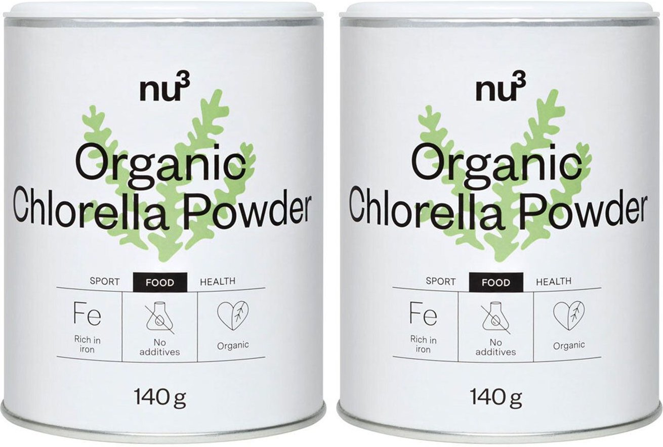 nu3 Chlorella, Pulver Bio x2 2x140 g