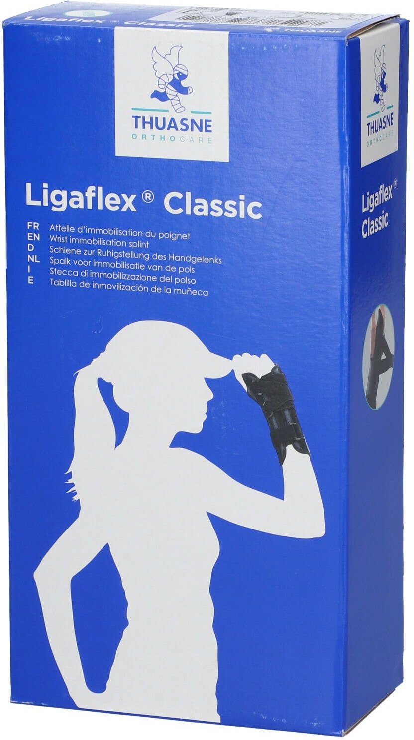 Thuasne Ligaflex Classic Pols Links Zwart T4 1 St Bandage(s)