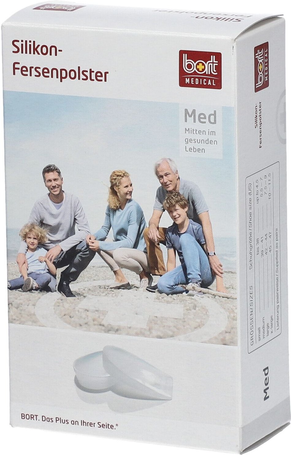 Bort Silikon Fersenpolster L 2 St Einlagen