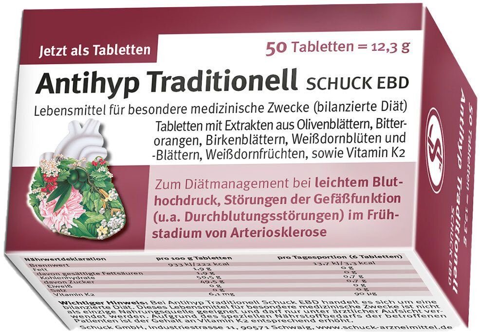 Antihyp Traditionell Schuck ebd Tabletten 50 St
