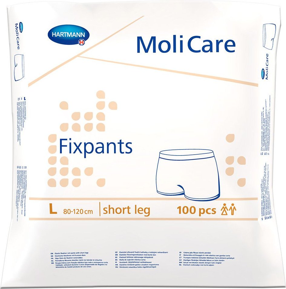 Molicare Fixpants short leg Gr.L 100 St Fixierhosen