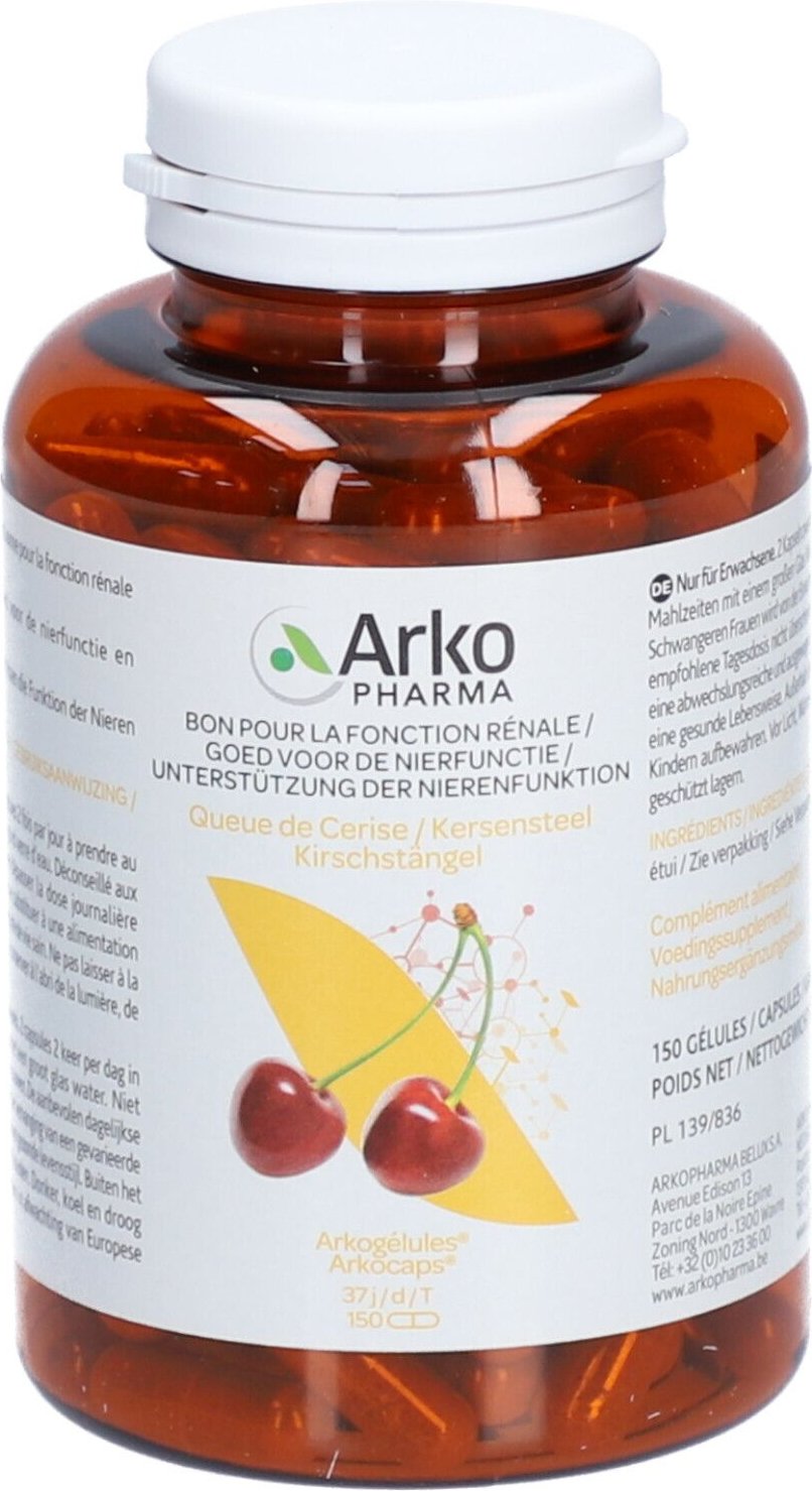 Arkocaps Kersensteel Plantaardig 150caps 150 St Kapseln