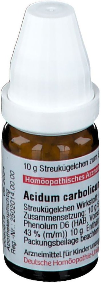 Acidum Carbolicum D 6 Globuli 10 g