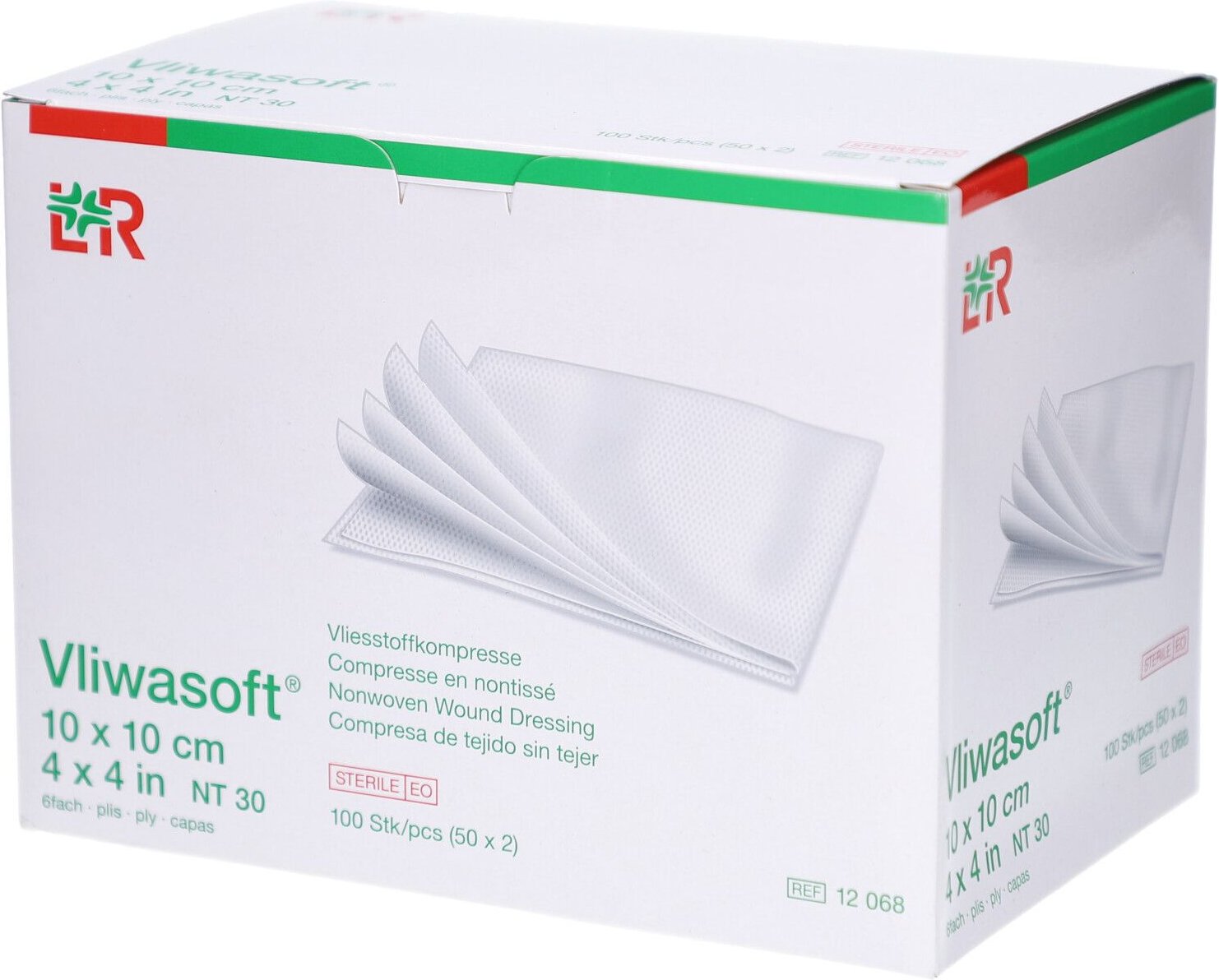 Vliwasoft Vlieskompressen steril 10x10 cm 6l.