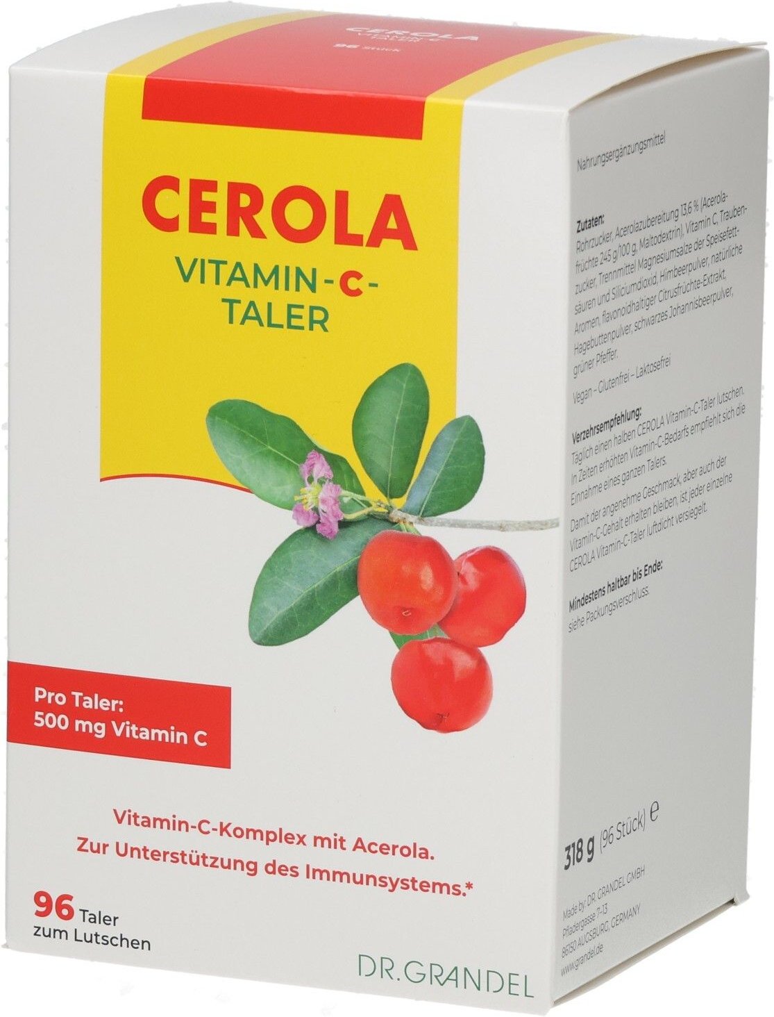 Cerola Vitamin C Taler Grandel 96 St Bonbons