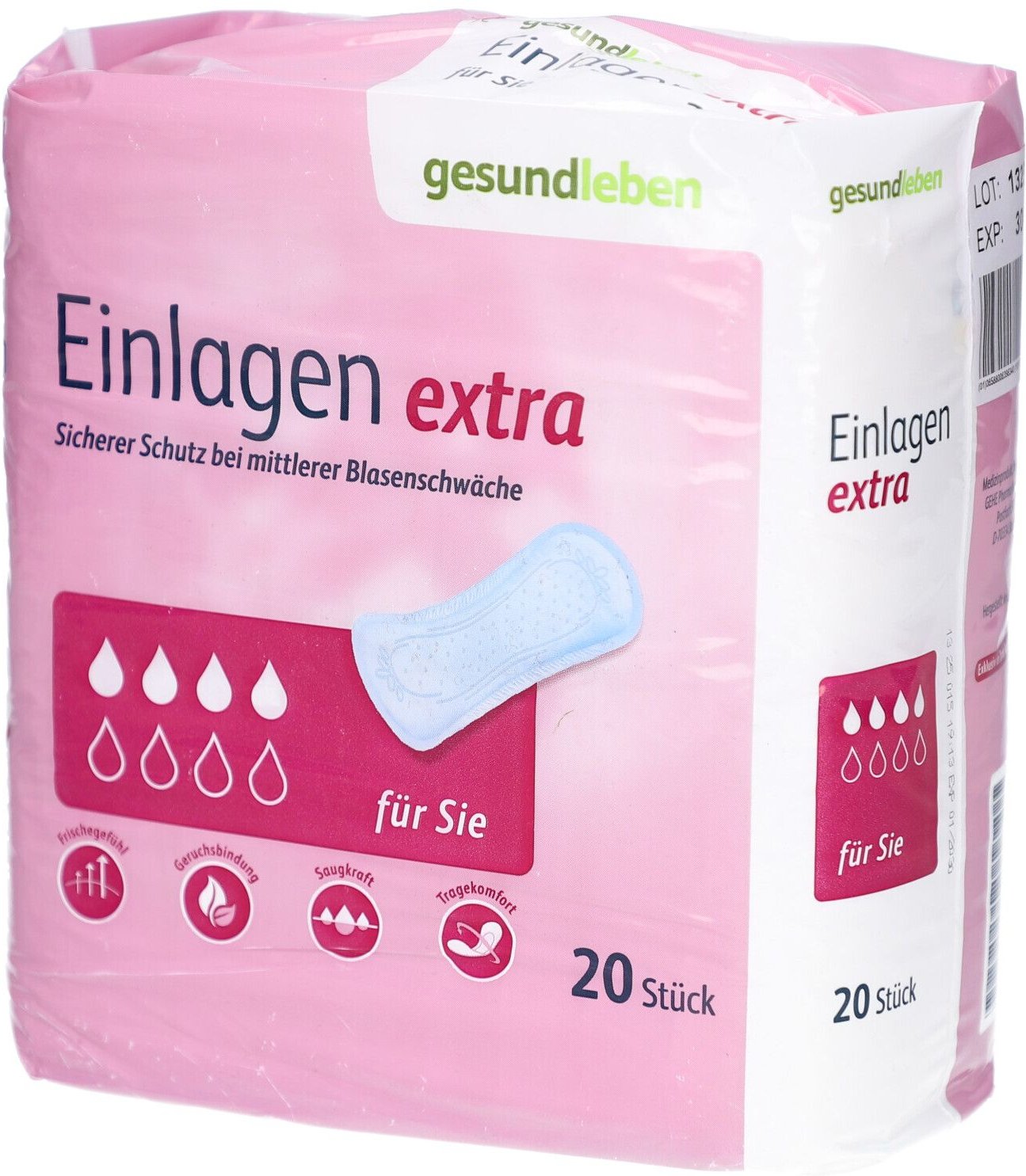 Gesund Leben Einlagen extra