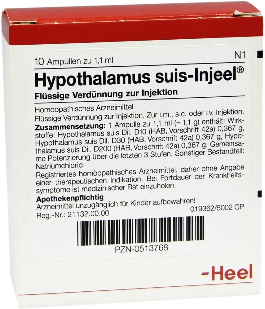 Hypothalamus suis Injeel Ampullen 10 St