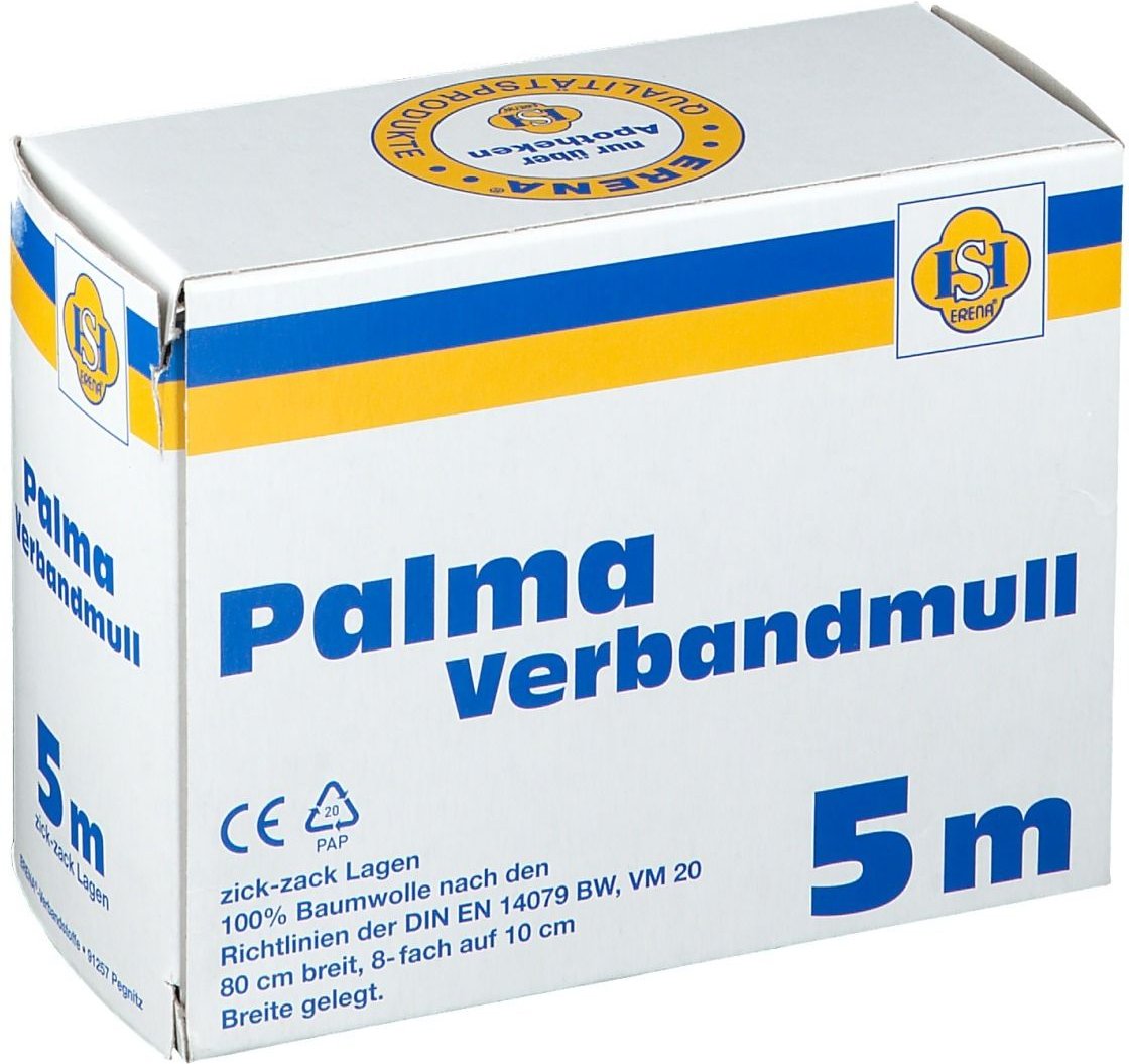 Thumbnail - Palma Verbandmull 80 cm 5 m zickzack Lagen 1 St Verband