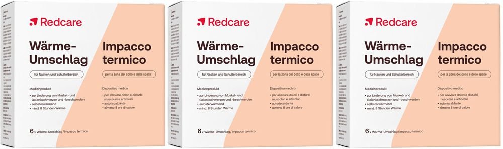 Redcare Wärmeumschlag 3x6 St Pflaster