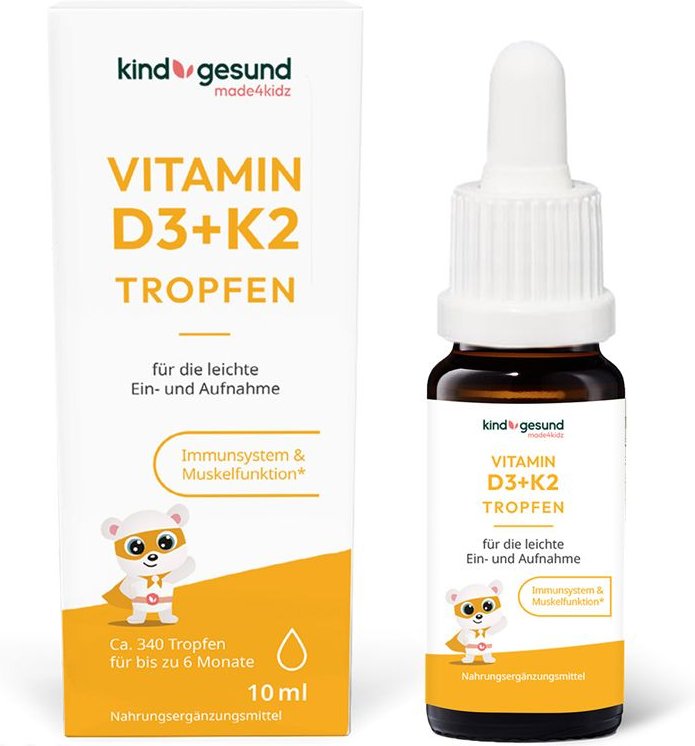 Kindgesund Vitamin D3 K2 Tropfen 560 I.e. 10 ml