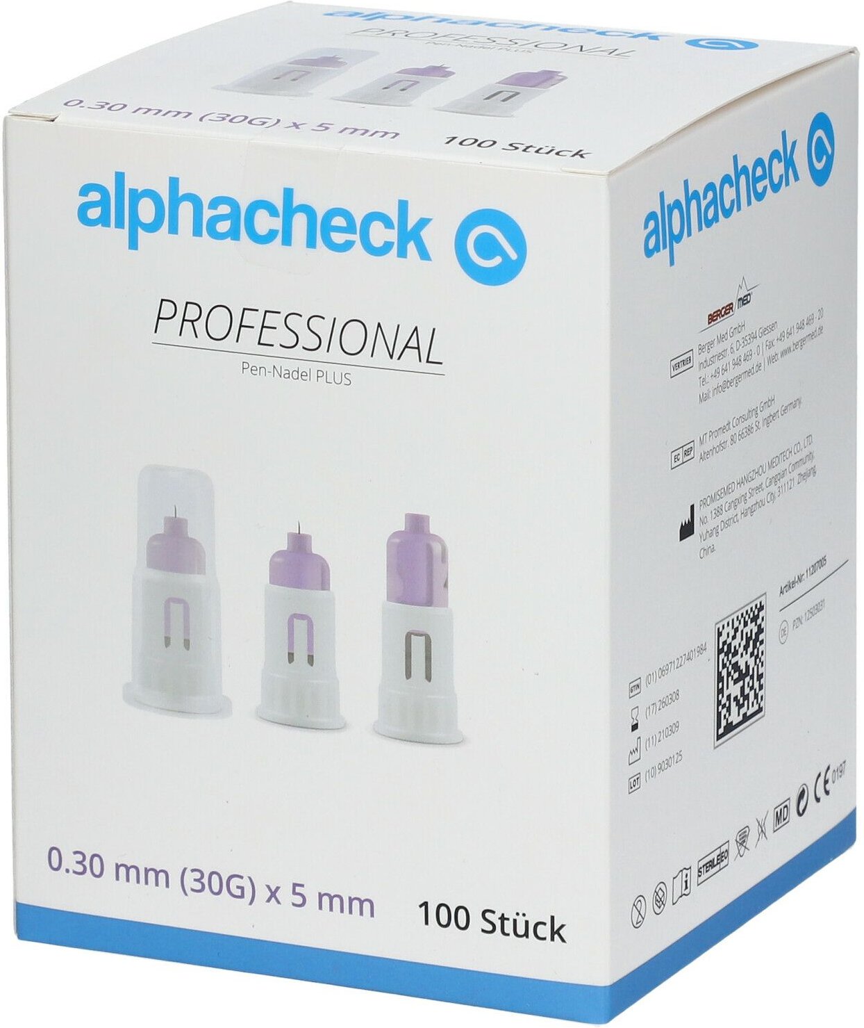 Alphacheck professional Pen-Nadeln Plus 30 Gx5 mm 100 St Kanüle
