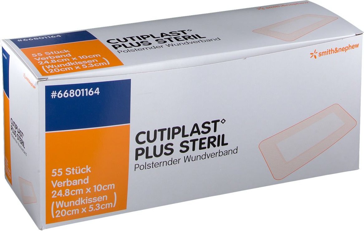 Cutiplast Plus steril 10x24,8 cm Verband 55 St
