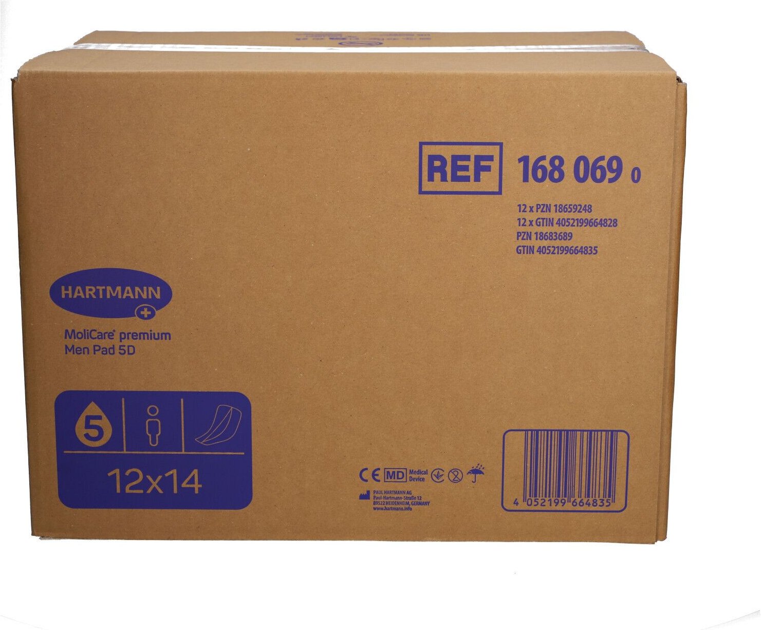 Molicare Premium MEN Pad 5 Tropfen 12x14 St Einlagen