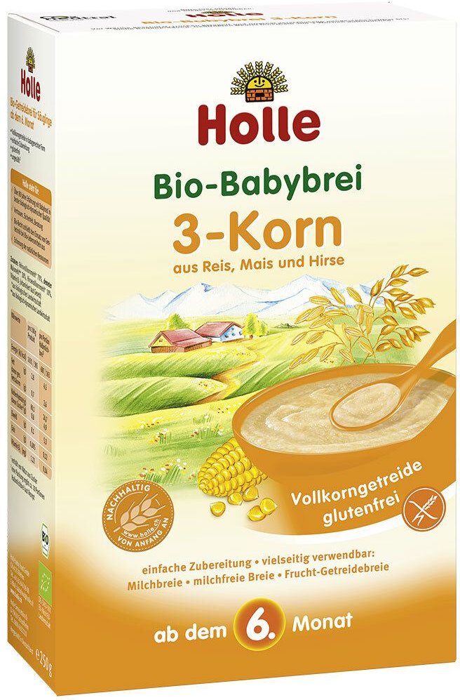 Holle Bio Babybrei 3 Korn 250 g Brei