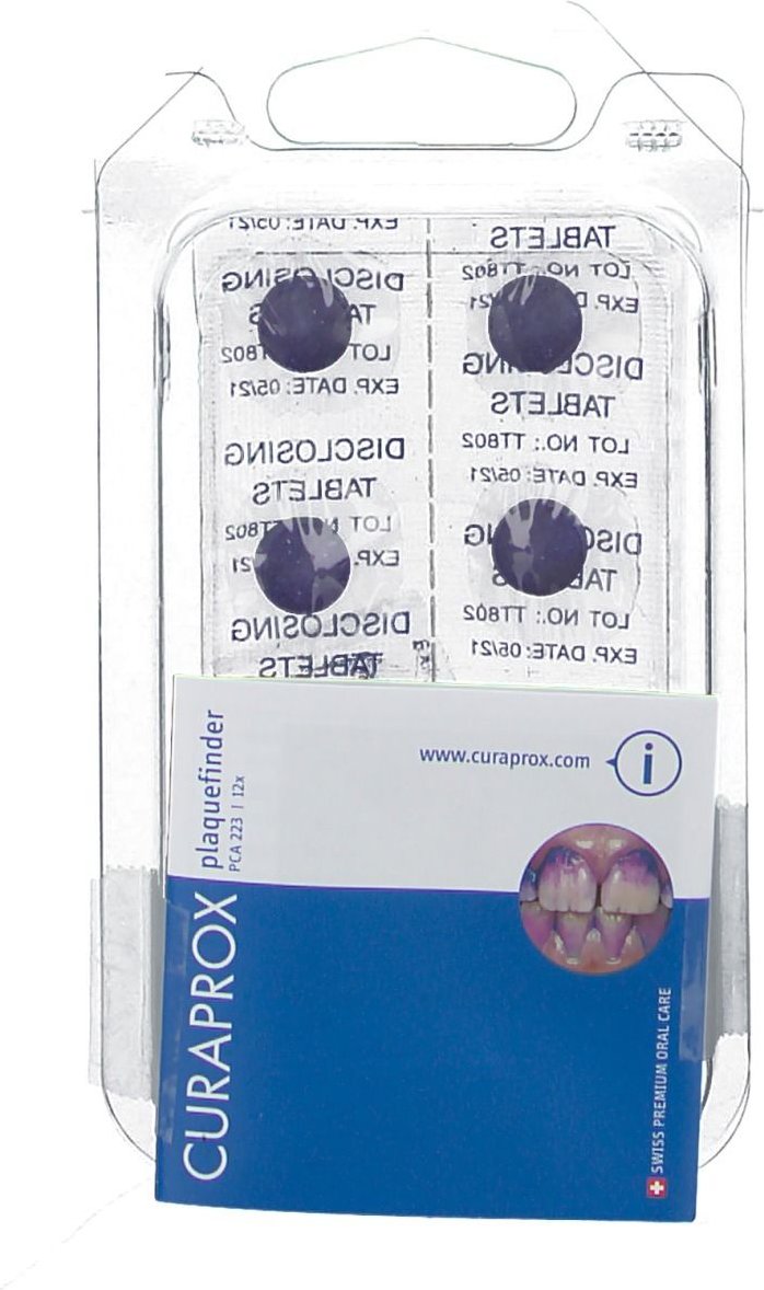 Curaprox PCA 223 Plaque Färbetabletten 12 St Tabletten