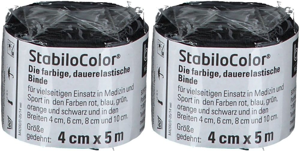 Bort StabiloColor Binde 4 cm schwarz 2x 2x1 St Binden