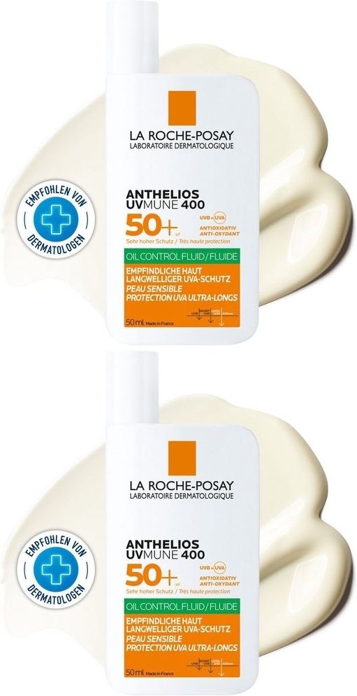 Roche-Posay Anthelios Oil Control Fluid UVMune 400 2x 2x50 ml Flüssigkeit