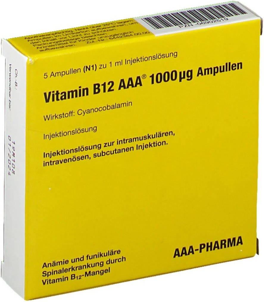 Vitamin B12 AAA 1000 µg Ampullen