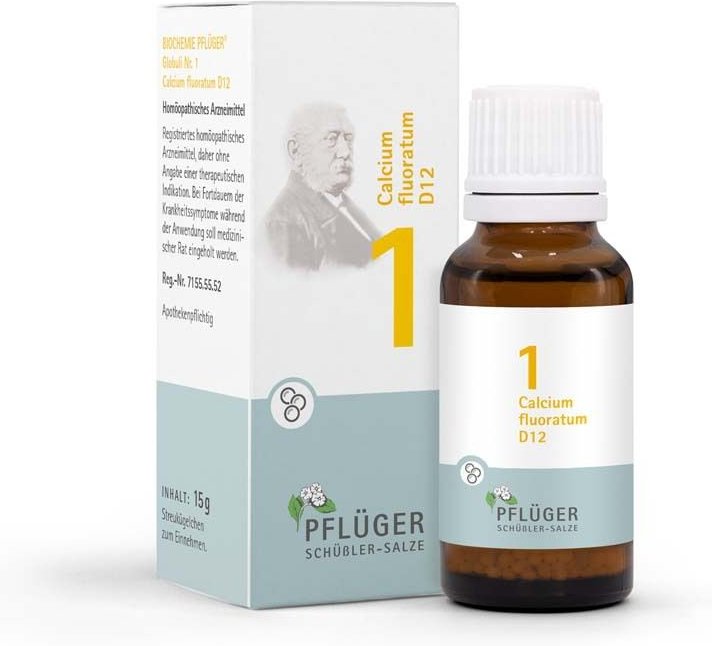 Biochemie Pflüger 1 Calcium fluoratum D 12 Globuli 15 g
