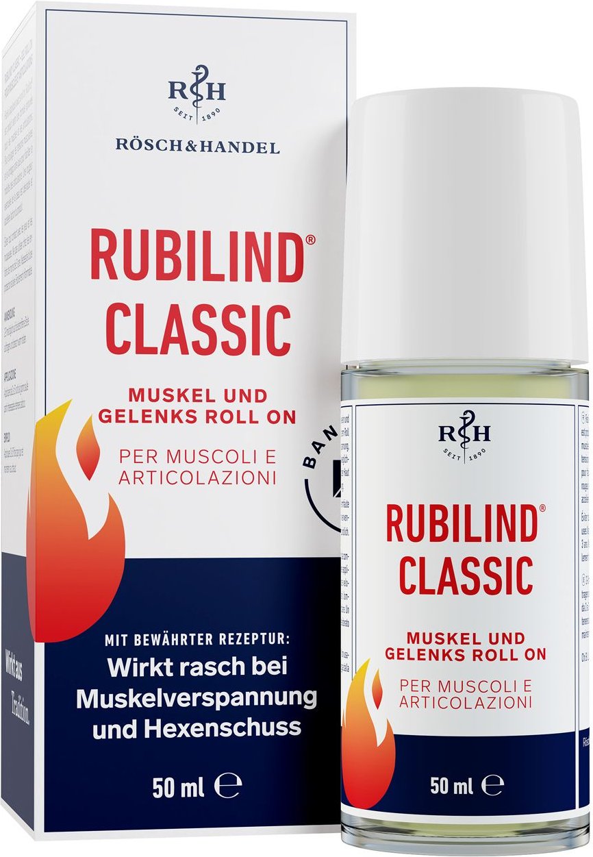 Rubilind Classic Muskel und Gelenks Roll-on 50 ml Roller