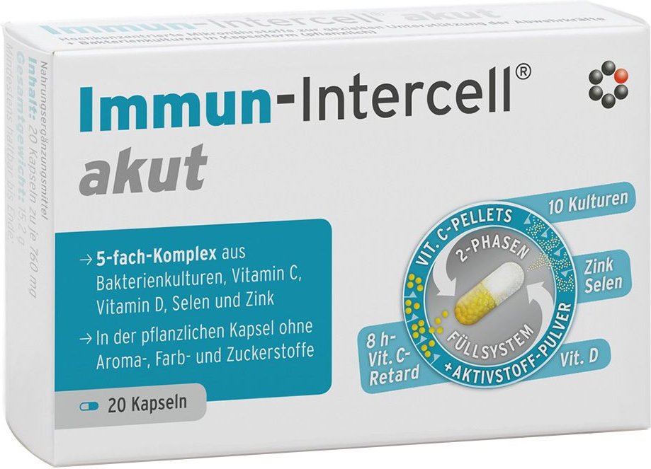 Thumbnail - Immun-Intercell akut Hartk.m.veränd.Wst.-Frs. 20 St Hartkapseln mit veränderter Wirkstofffreisetzung